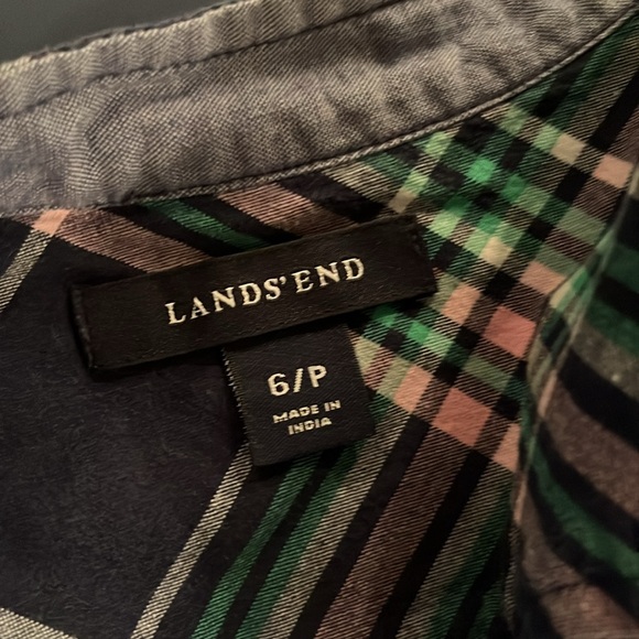 Lands End Plaid Dress - Picture 5 of 8